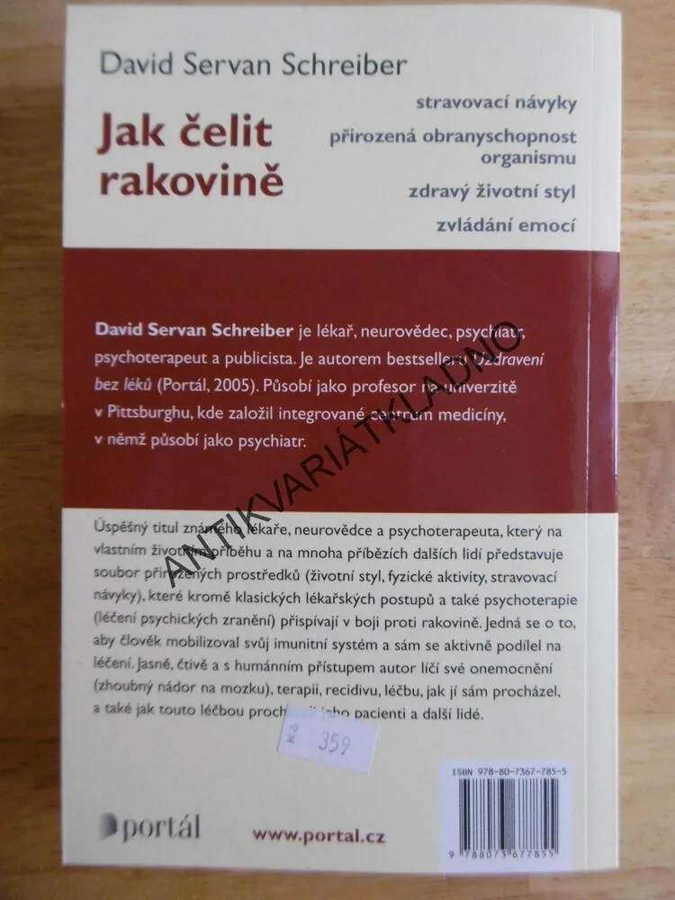 JAK ČELIT RAKOVINĚ, DAVID SERVAN SCHREIBER, 