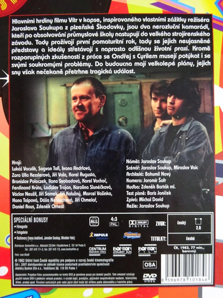 VÍTR V KAPSE, DVD FILM
