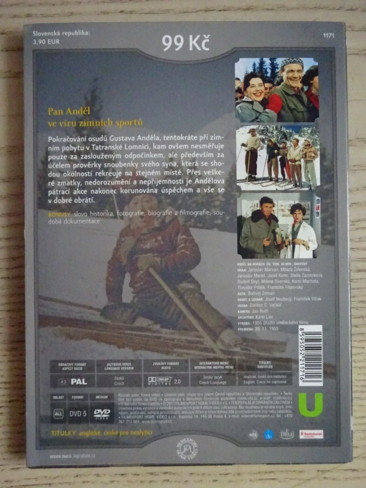 ANDĚL NA HORÁCH, DVD FILM ČR