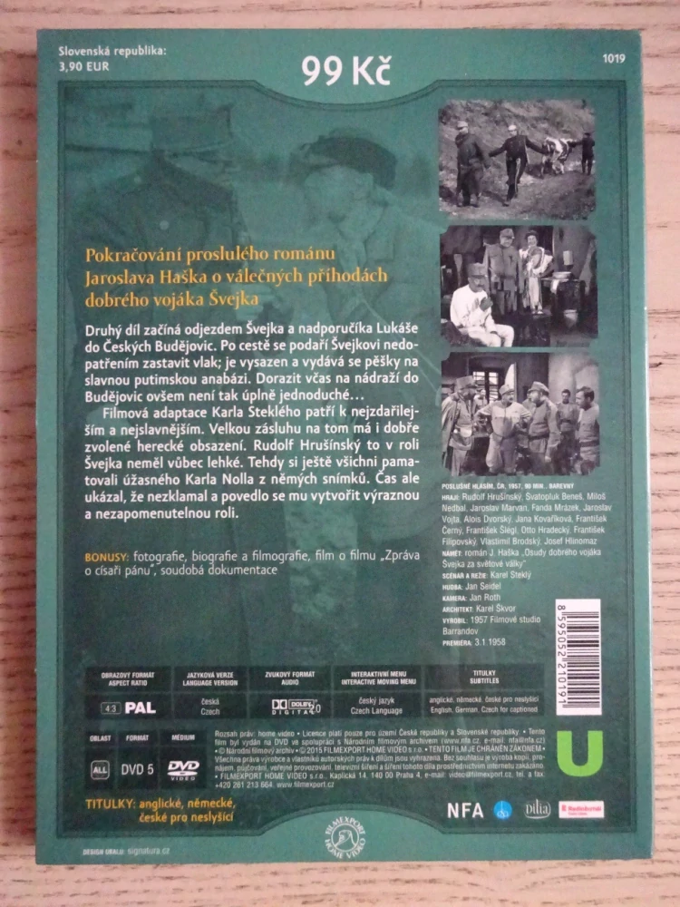 POSLUŠNĚ HLÁSÍM, DVD FILM ČR