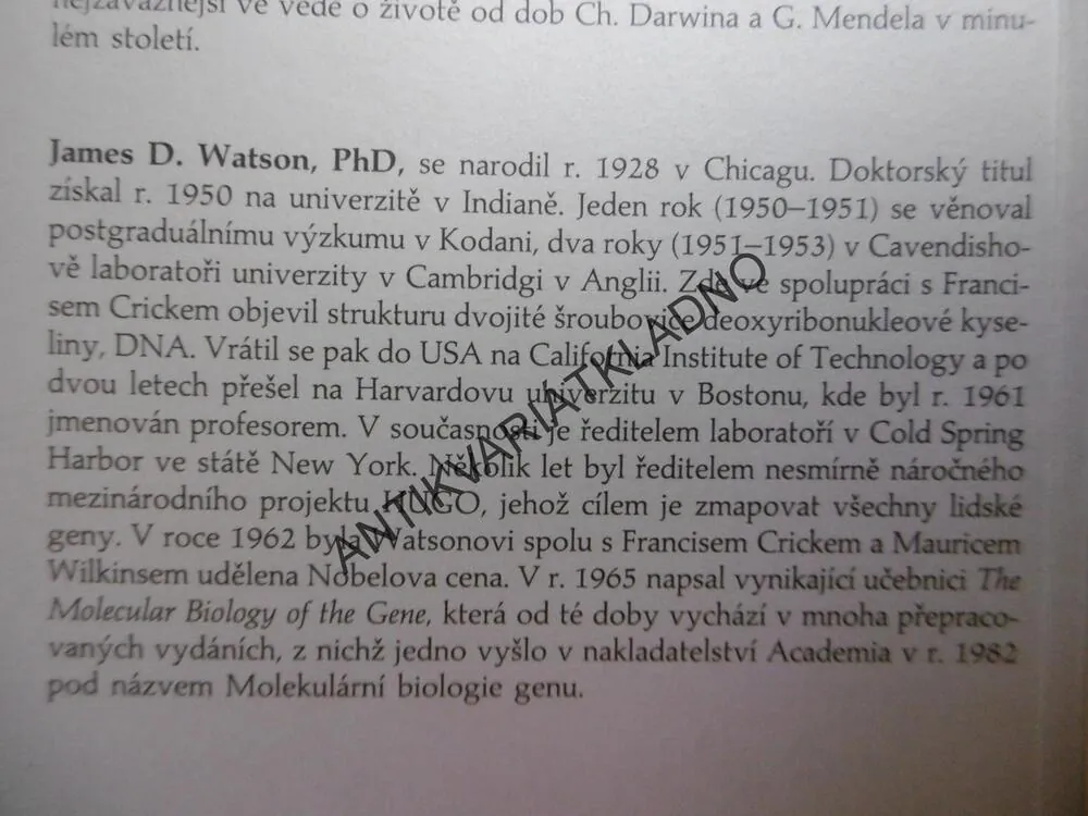 TAJEMSTVÍ DNA, JAMES D.WATSON, 