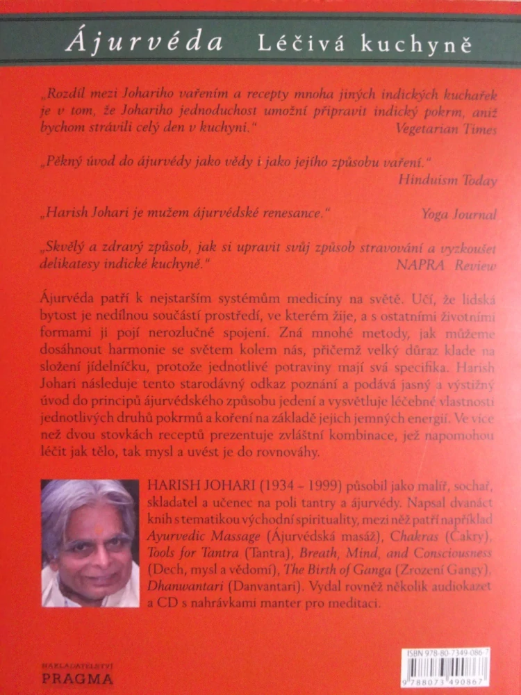 ÁJURVÉDA, LÉČIVÁ KUCHYNĚ, HARISH JOHARI, **an