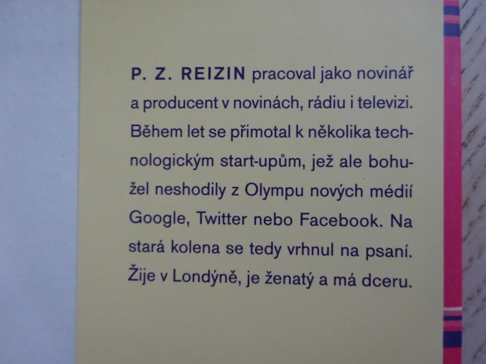 ŠTĚSTÍ PRO LIDI, P. Z. REIZIN, **an
