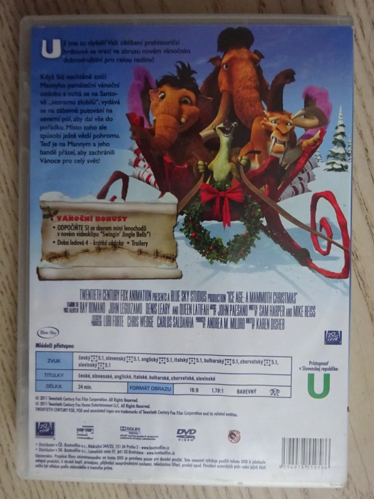 DOBA LEDOVÁ: MAMUTÍ VÁNOCE, DVD FILM