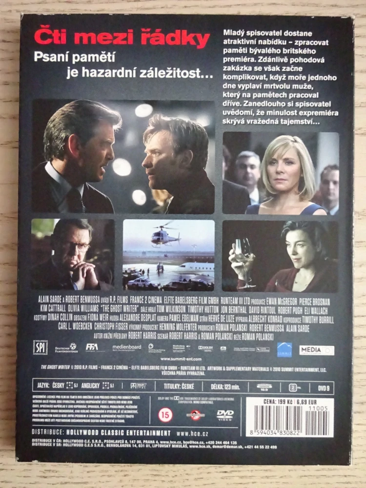 MUŽ VE STÍNU, P. BROSNAN, K. CATTRALL, DVD FILM