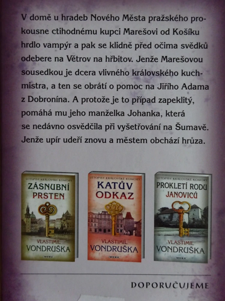PRAŽSKÝ VAMPÝR, VLASTIMIL VONDRUŠKA, **an