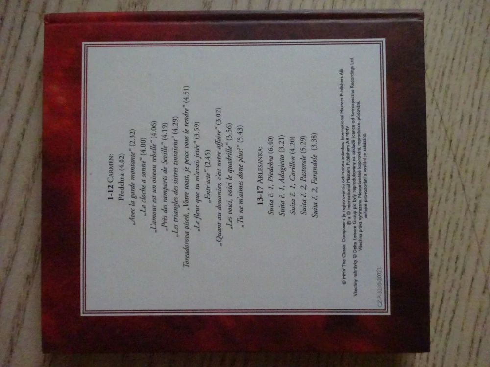 BIZET, OPERNÍ VÁŠNĚ, CD VÁŽNÁ HUDBA
