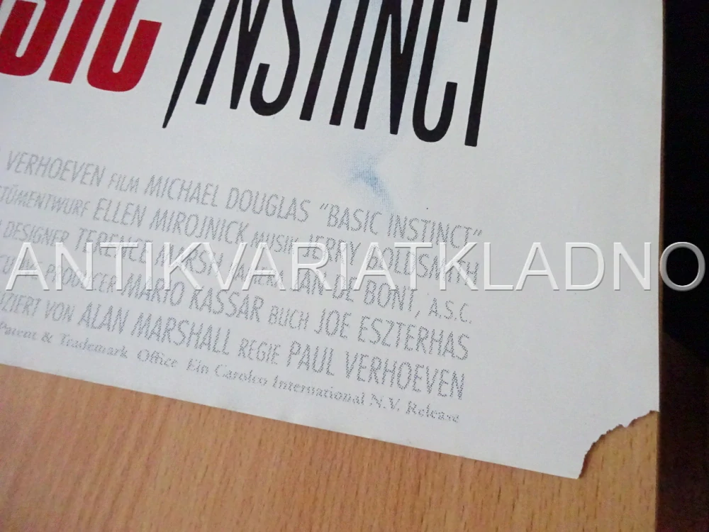 ZÁKLADNÍ INSTINKT, M. DOUGLAS, S. STONE, PLAKÁT 1173