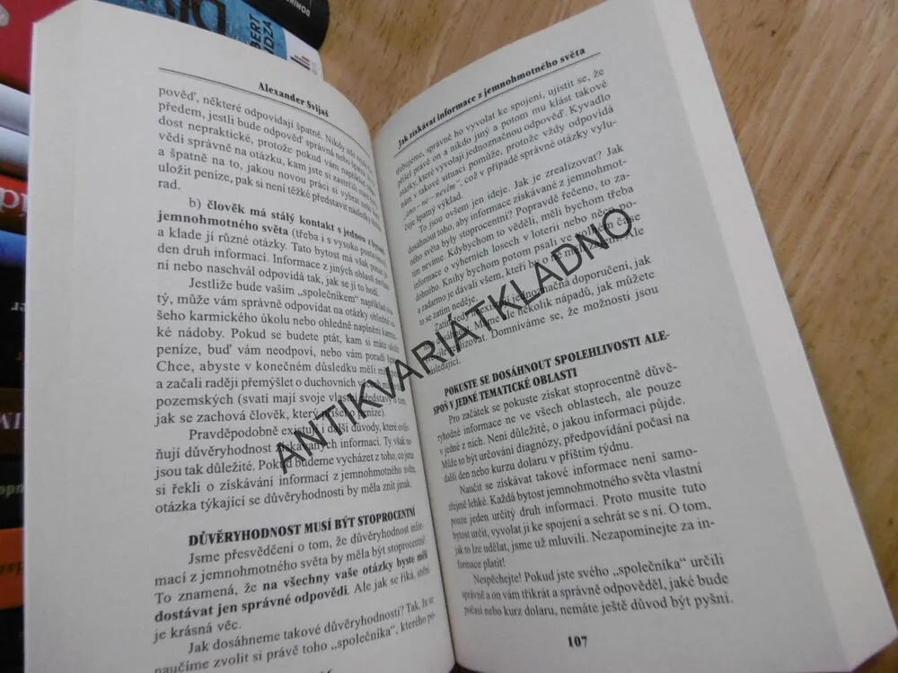JAK ZÍSKAT INFORMACE Z JEMNOHMOTNÉHO SVĚTA, ALEXANDER SVIJAŠ,