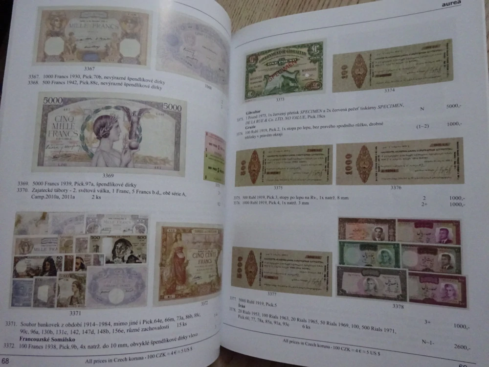 AUREA NUMISMATIKA PAPÍROVÁ PLATIDLA, 2018, **an