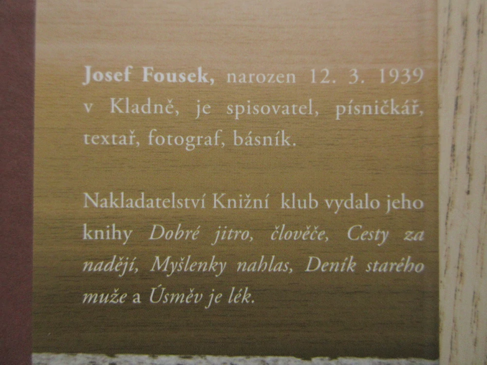 FOUSEK DO KAPSY, JOSEF FOUSEK, **an