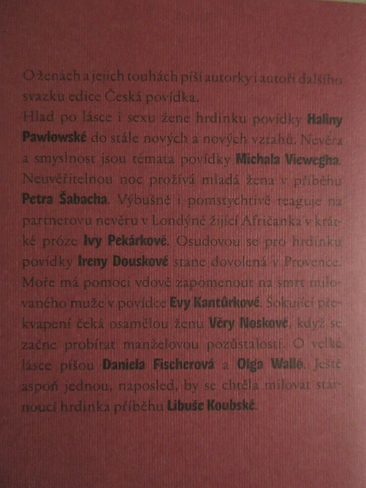POVÍDKY O ŽENÁCH, HALINA PAWLOWSKÁ, MICHAL VIEWEGH, PETR ŠABACH, VĚRA NOSKOVÁ, **an