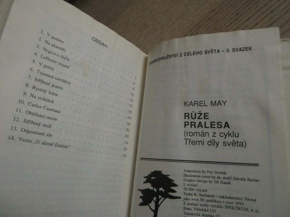 RŮŽE PRALESA, KAREL MAY, **an