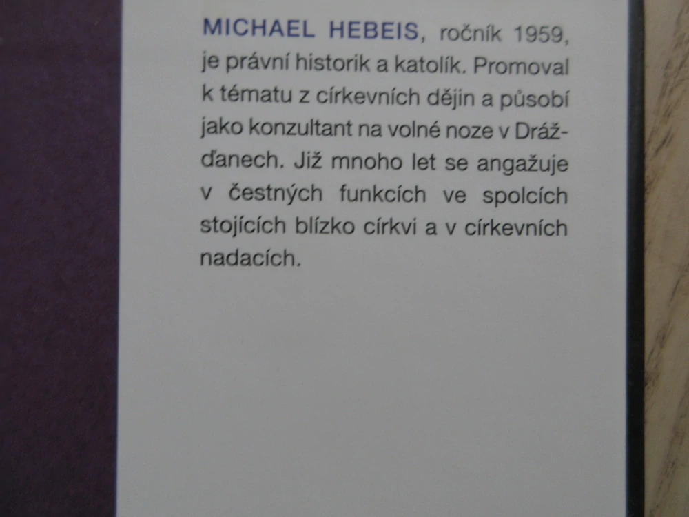 ČERNÁ KNIHA CÍRKVE... A NEUVEĎ NÁS V POKUŠENÍ, MICHAEL HEBEIS, **an