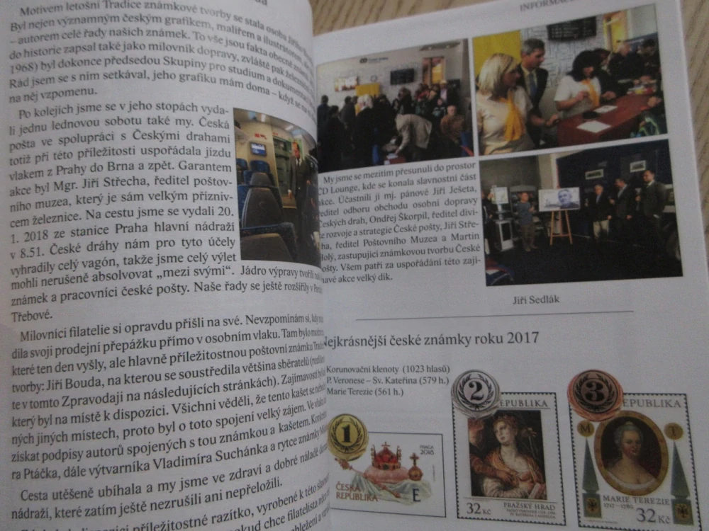 ZPRAVODAJ, ČASOPIS PRO ČLENY SPOLEČNOSTI SBĚRATELŮ ČESKOLSOVENSKÝCH ZNÁMEK, Č. 152/2018, **an