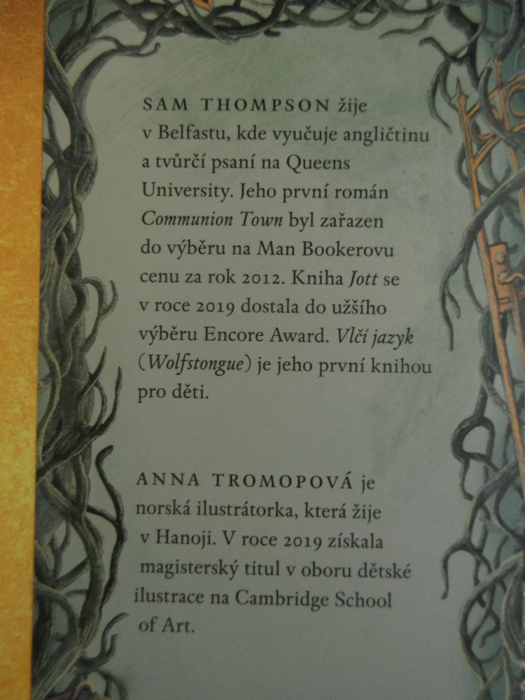 VLČÍ JAZYK, SAM THOMPSON, **an
