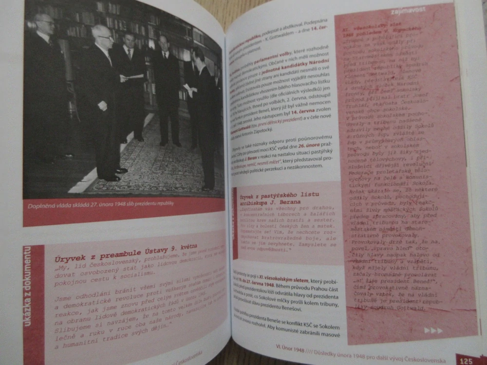 1948: VÍTĚZNÝ ÚNOR, FRANTIŠEK ČAPKA, JITKA LUNEROVÁ, **an