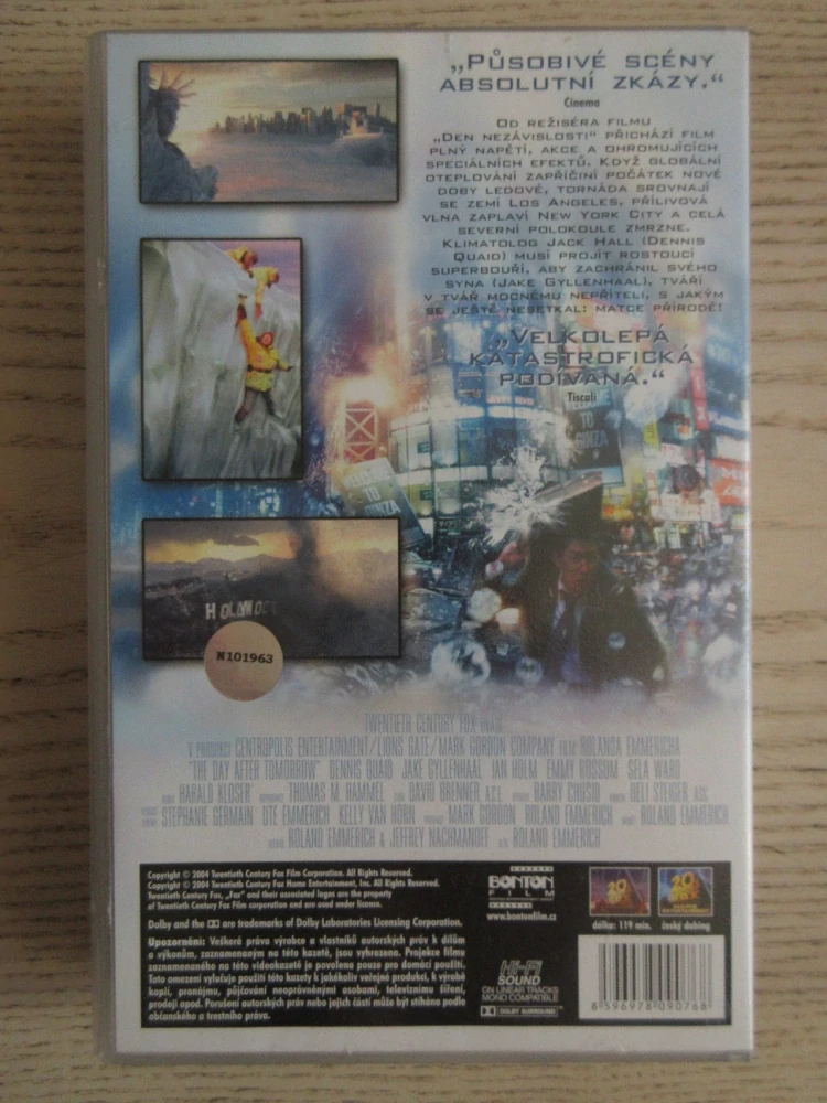 DEN POTÉ, D. QUAID, J. GYLLENHAAL, VHS VIDEOKAZETA
