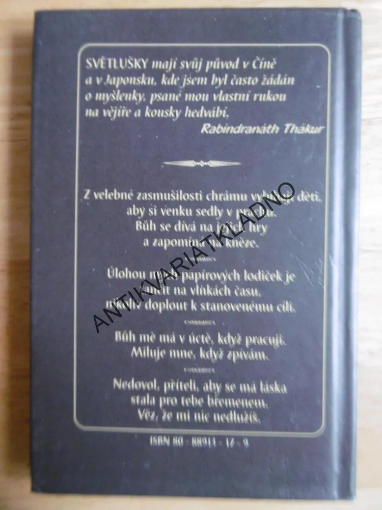 SVĚTLUŠKY, RABINDRANÁTH THÁKUR, 