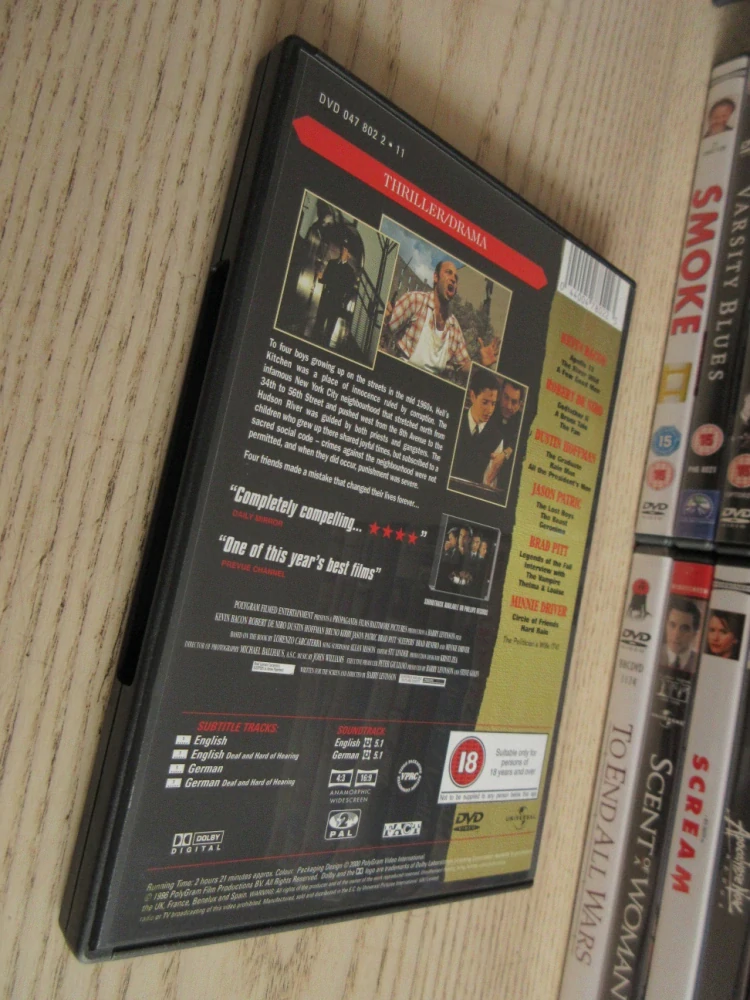 SPÁČI, K. BACON, R. DE NIRO, GB OBAL, ČESKÁ VERZE, DVD FILM