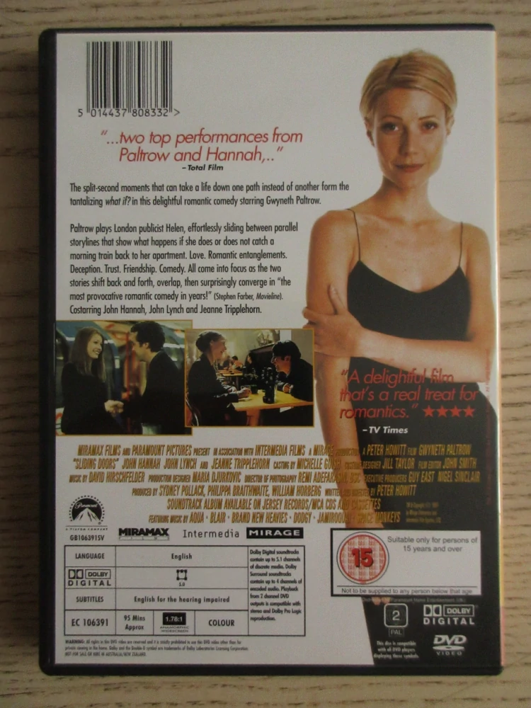 SRDCOVÁ SEDMA, G. PALTROW, GB OBAL, ČESKÁ VERZE, DVD FILM