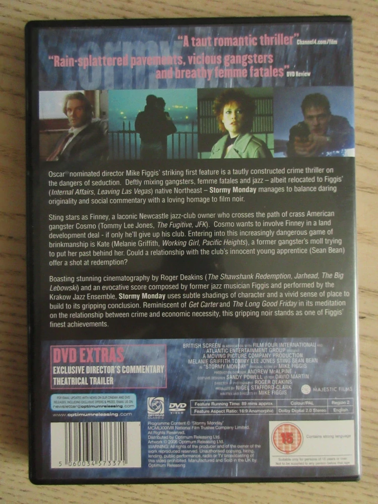 BOUŘLIVÉ PONDĚLÍ, S. BEAN, STING, GB OBAL, ČESKÁ VERZE, DVD FILM
