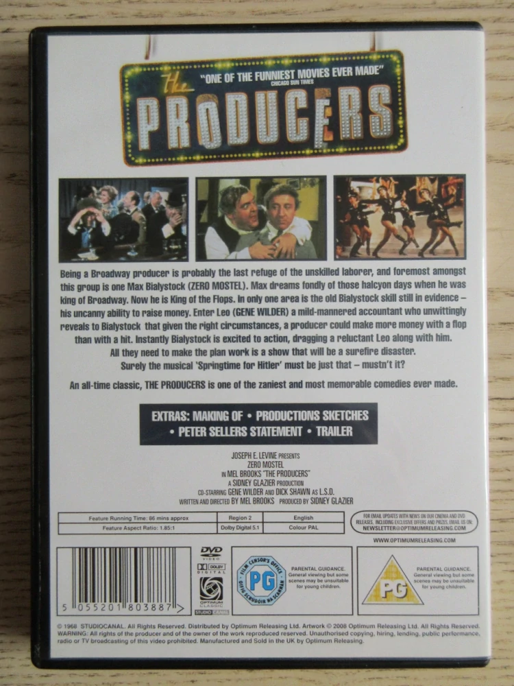 PRODUCENTI, GB OBAL, ČESKÁ VERZE, DVD FILM