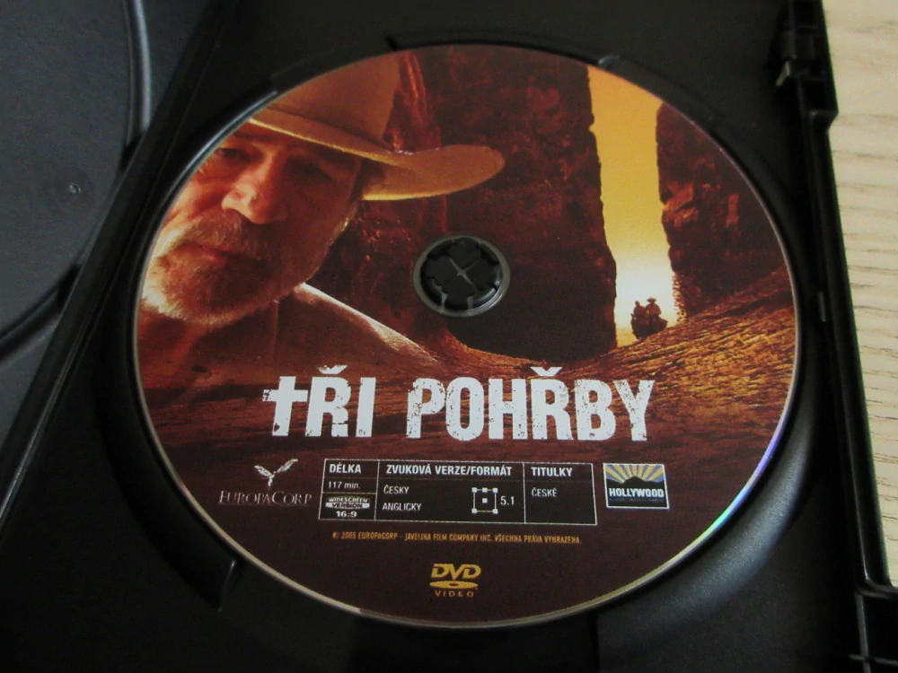 TŘI POHŘBY, T. LEE JONES, GB OBAL, ČESKÁ VERZE, 2X DVD FILM