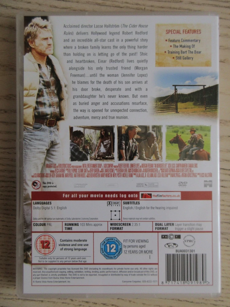 ŽÍT PO SVÉM, R. REDFORD, J. LOPEZ, GB OBAL, ČESKÁ VERZE, DVD FILM