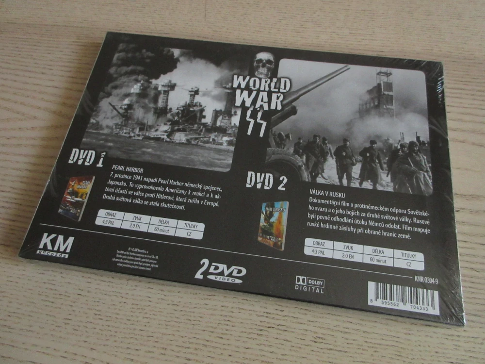 PEARL HARBOR, VÁLKA V RUSKU, 2X DVD FILM DOKUMENT 
