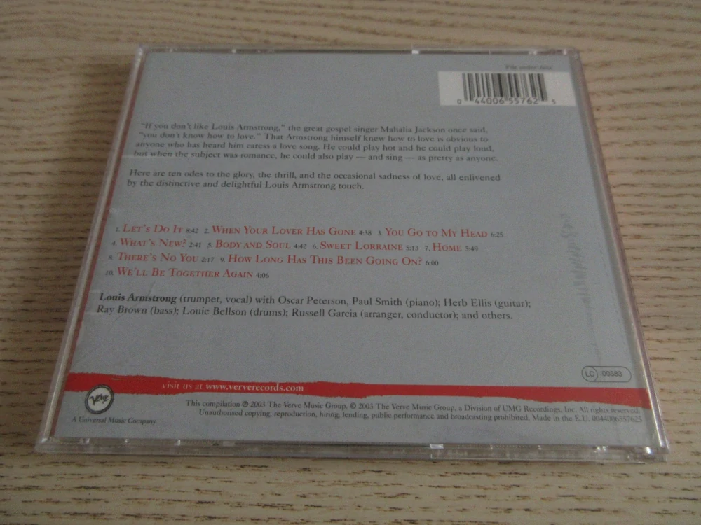 LOUIS FOR LOVERS, SATCHMO, LOUIS ARMSTRONG, CD HUDBA