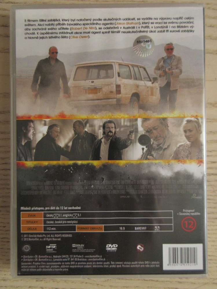 ELITNÍ ZABIJÁCI, STATHAM, OWEN, DE NIRO, DVD FILM