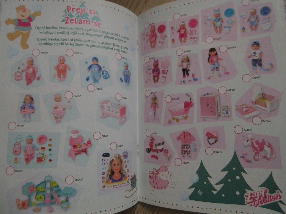 KATALOG NA OBLEČENÍ PRO PANENKY, **an