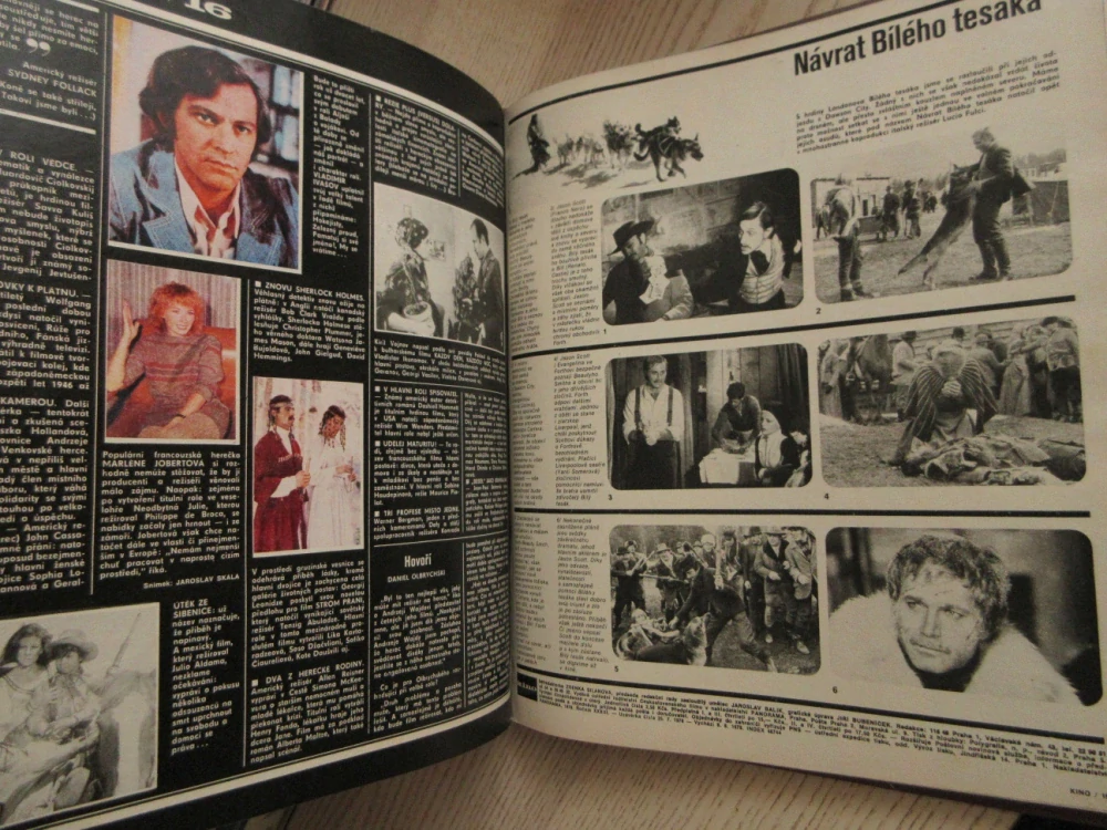 KINO 1978, ROČNÍK XXXIII., ČÍSLO 1-26, JEAN-PAUL BELMONDO, CHARLIE CHAPLIN, VLADIMÍR MENŠÍK, VJAČESLAV TICHONOV, **an