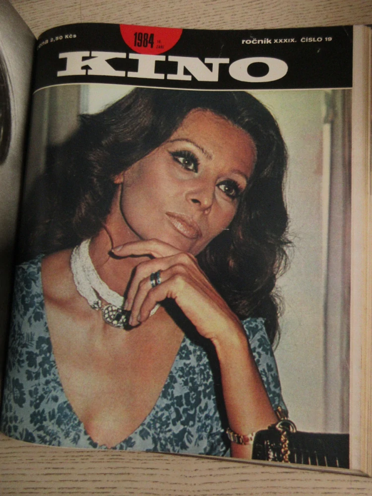 KINO 1984, ROČNÍK XXXIX., ČÍSLO 1-26, JIŘINA BOHDALOVÁ, KAREL GOTT, S. LOREN, D. HOFMANN, HEŘMÁNEK MASTROIANNI, **an