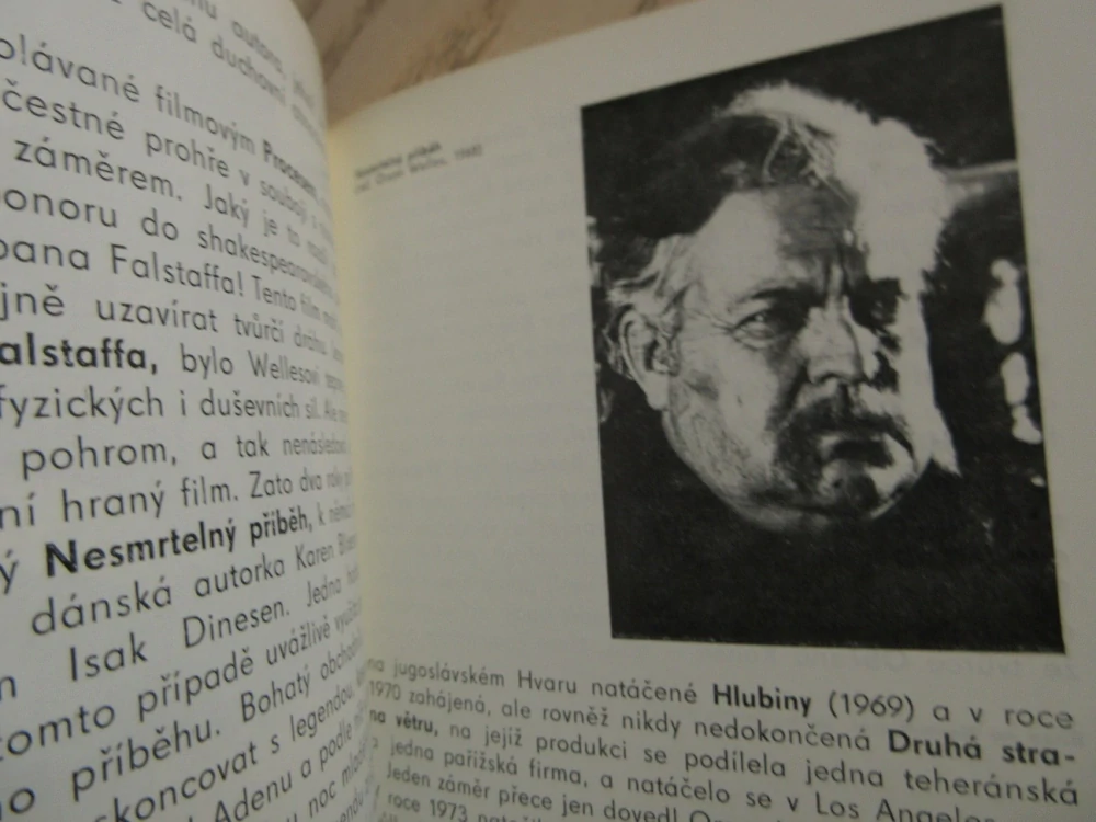 WELLES ORSON, FILMOVÝ SEŠIT, **an