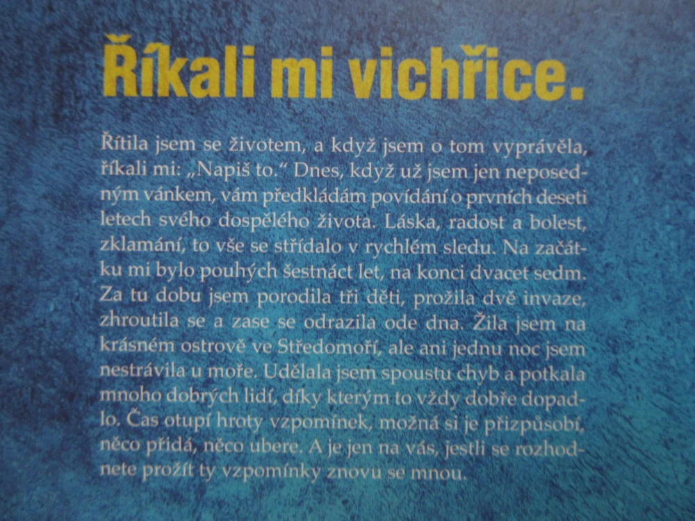 JAK JSEM SE KYPŘILA ANEB ŘÍKALI MI VICHŘICE, ZDENKA BARCALOVÁ, AUTOGRAM, **an