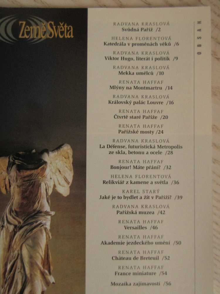 ZEMĚ SVĚTA ŘÍJEN/2003 - PAŘÍŽ, **an