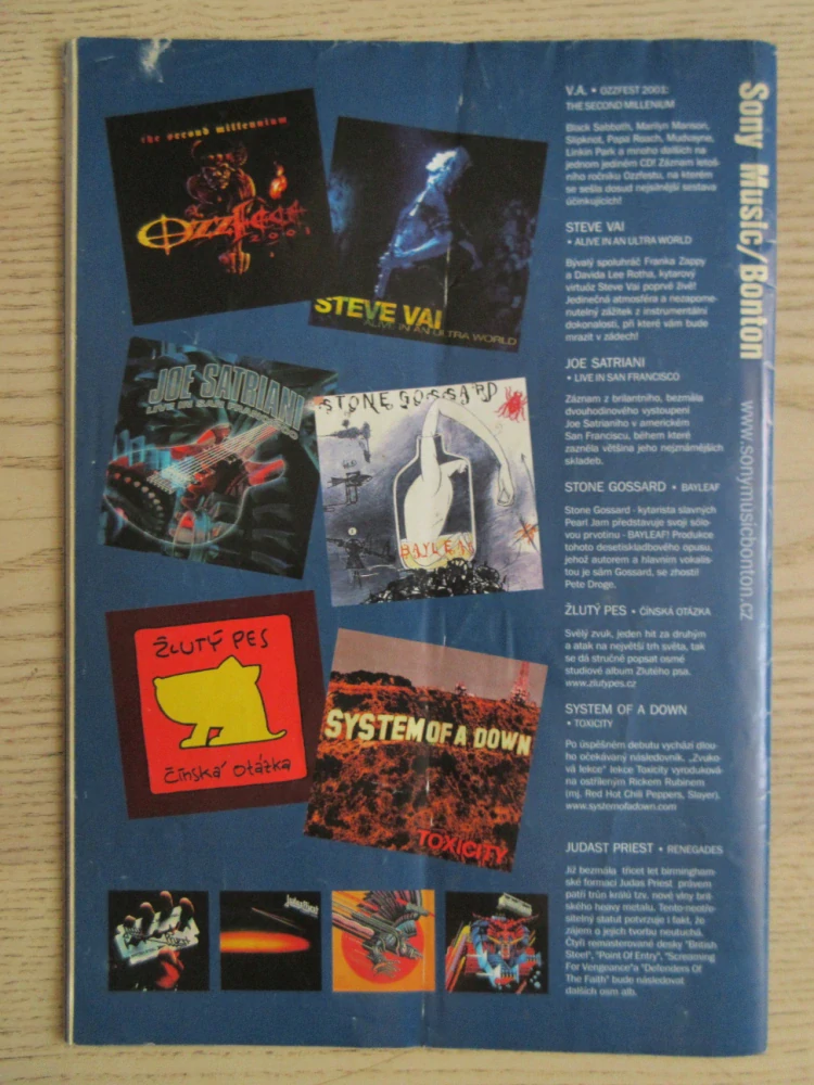 ROCKOVÝ MAGAZÍN SPARK, Č. 9/2001, PLAKÁT GAMMARAY, **an