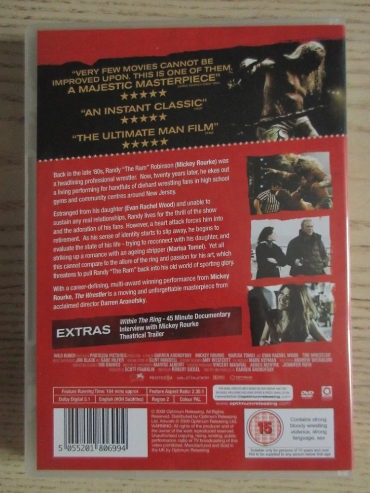 WRESTLER, GB OBAL, ČESKÁ VERZE, DVD FILM