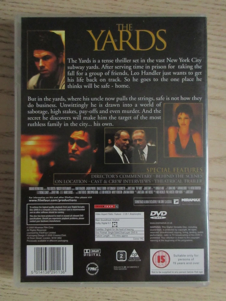 TEMNÁ ZÁKOUTÍ, M. WAHLBERG, J. PHOENIX, GB OBAL, ČESKÁ VERZE, DVD FILM