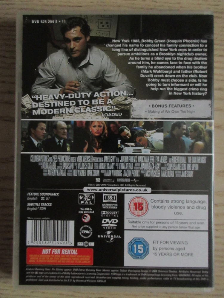 NOC PATŘÍ NÁM, J. PHOENIX, M. WAHLBERG, GB OBAL, ČESKÁ VERZE, DVD FILM
