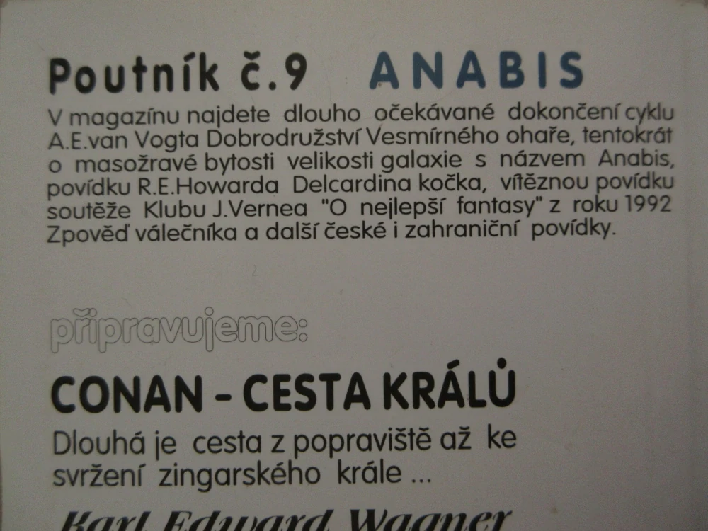ANABIS, DOBRODRUŽSTVÍ VESMÍRNÉHO OHAŘE, **an