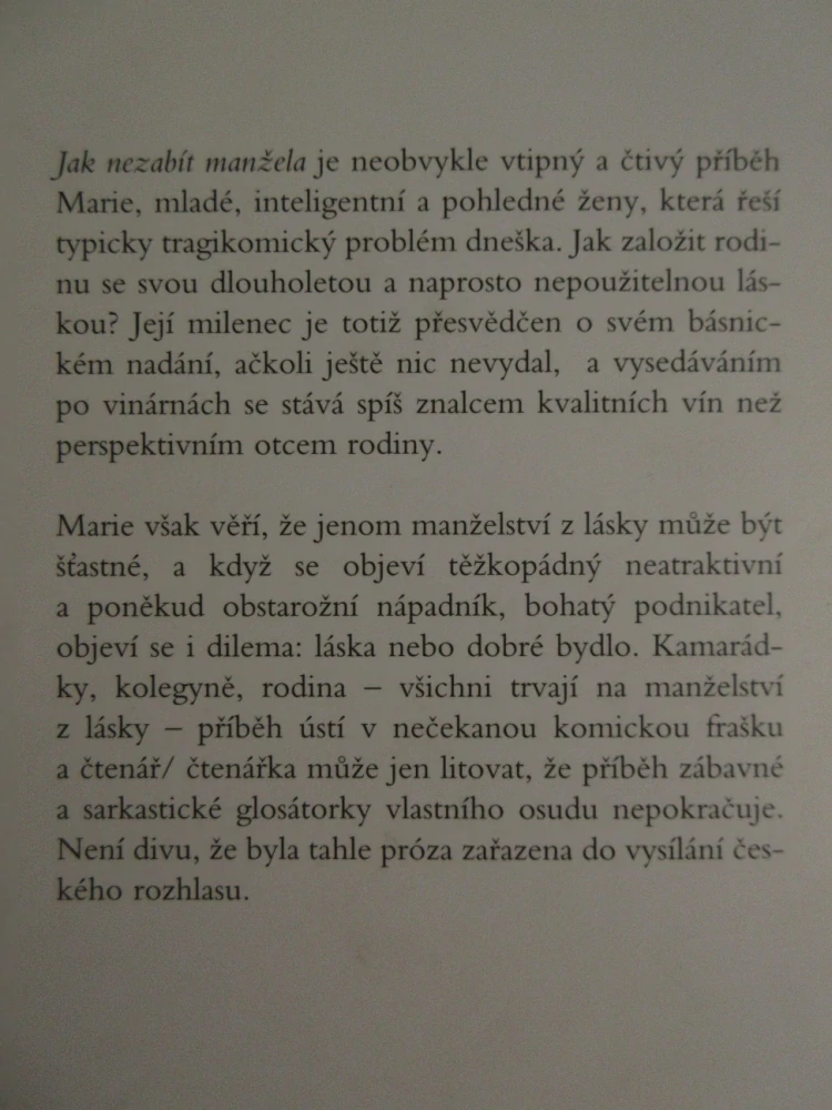 JAK NEZABÍT MANŽELA, PAVEL VERNER, **an