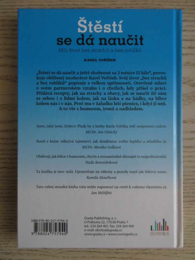 ŠTĚSTÍ SE DÁ NAUČIT, KAREL VOŘÍŠEK, **an