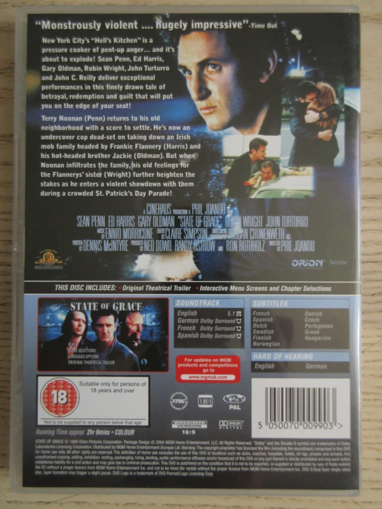 STAV MILOSTI, S. PENN, ED HARRIS, G. OLDMAN, DVD FILM