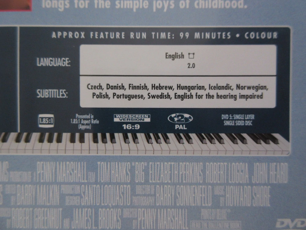 VELKÝ, T. HANKS, J. RUSHTON, DVD FILM