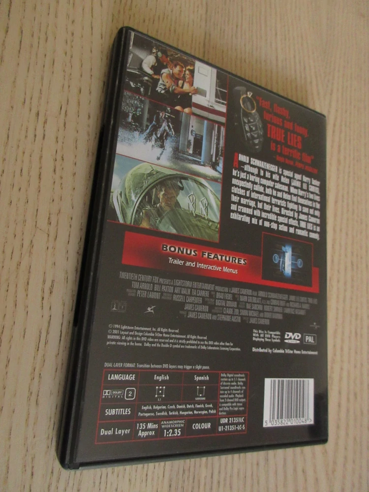 PRAVDIVÉ LŽI, A. SCHWARZENEGGER, DVD FILM