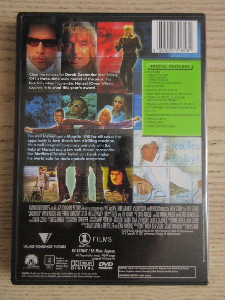 ZOOLANDER, B. STILLER, DVD FILM