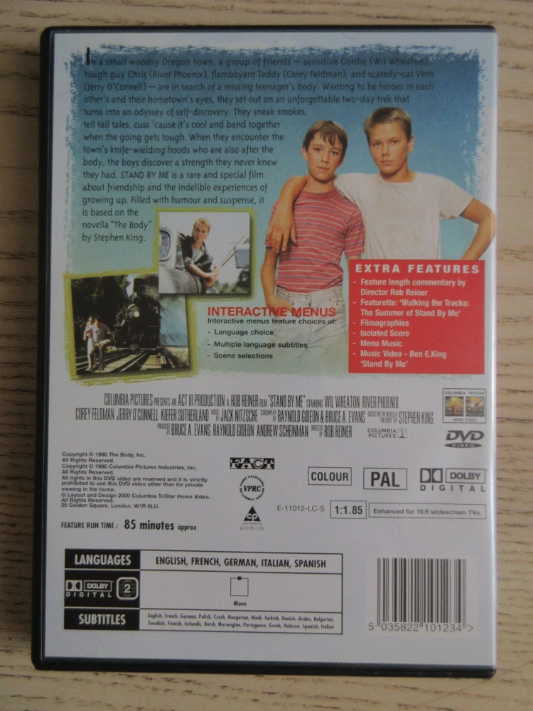 STŮJ PŘI MNĚ, W. WHEATON, R. PHOENIX, DVD FILM